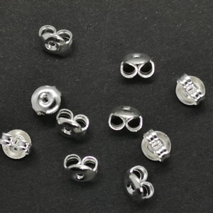 Silver butterfly sales earring backs